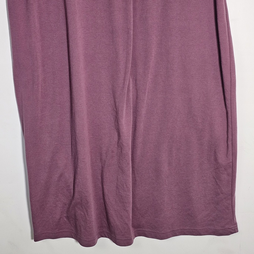Only Necessities Maxi Dress Womens 1X Mauve Dusty Stretch Knit Modest Layering - Picture 3 of 10